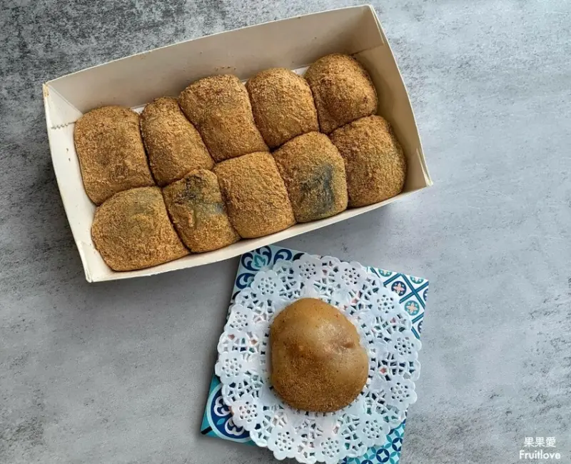 南投美食-麻糬每顆都是手工現包，餡料滿滿、外皮Ｑ軟