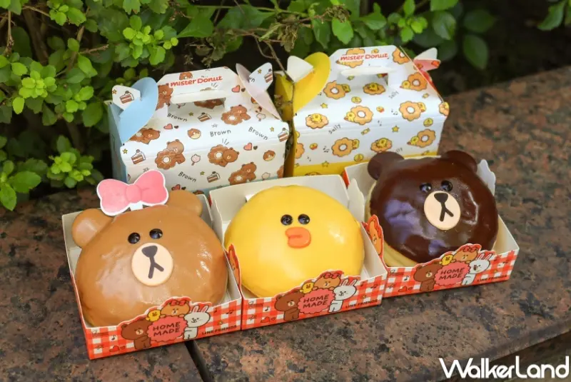 Mister Donut LINE FRIENDS系列新品 / WalkerLand窩客島整理提供 未經許可，不得轉載