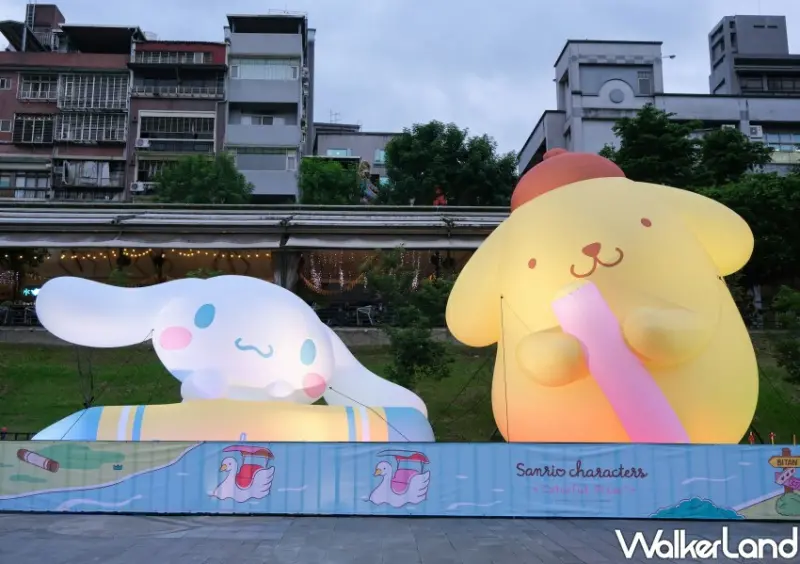 新店碧潭三麗鷗光雕秀「三麗鷗碧潭寫生趣」/ WalkerLand窩客島整理提供 未經同意不可轉載