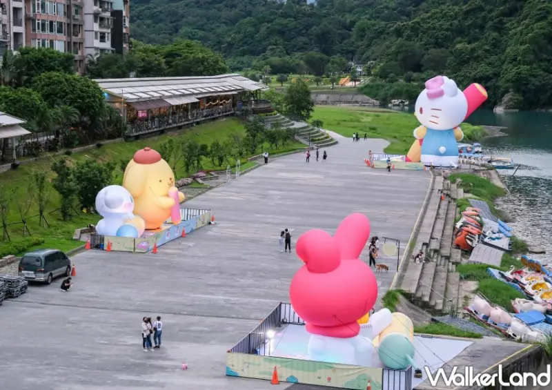 新店碧潭三麗鷗光雕秀「三麗鷗碧潭寫生趣」/ WalkerLand窩客島整理提供 未經同意不可轉載