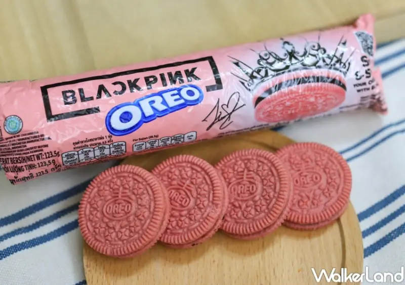 OREO X BP 黑巧夾心粉紅三明治餅乾 / WalkerLand窩客島提供 未經許可，不得轉載