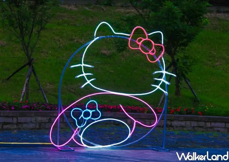 新店碧潭三麗鷗光雕秀「三麗鷗碧潭寫生趣」/ WalkerLand窩客島整理提供 未經同意不可轉載