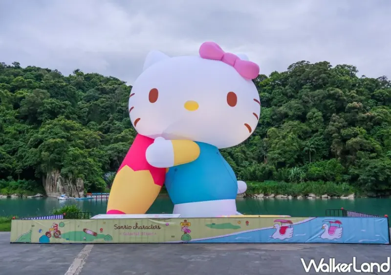 新店碧潭三麗鷗光雕秀「三麗鷗碧潭寫生趣」/ WalkerLand窩客島整理提供 未經同意不可轉載