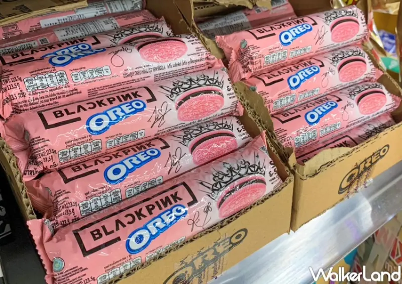 OREO X BP 黑巧夾心粉紅三明治餅乾 / WalkerLand窩客島提供 未經許可，不得轉載
