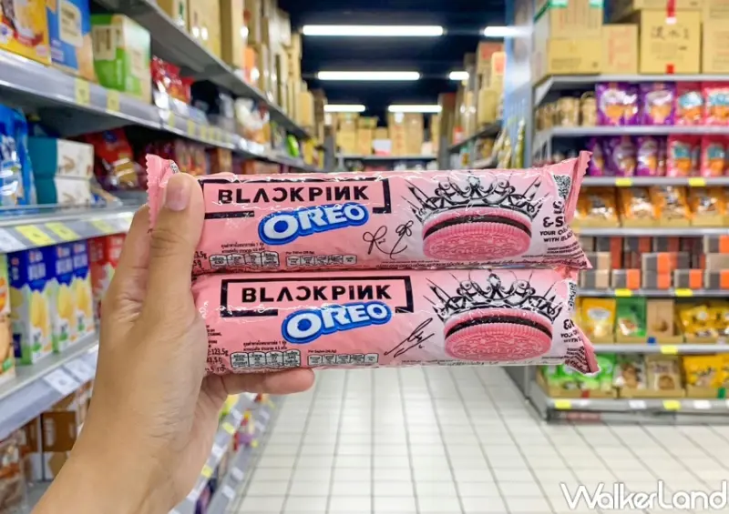 OREO X BP 黑巧夾心粉紅三明治餅乾 / WalkerLand窩客島提供 未經許可，不得轉載