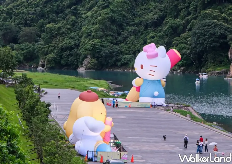 新店碧潭三麗鷗光雕秀「三麗鷗碧潭寫生趣」/ WalkerLand窩客島整理提供 未經同意不可轉載