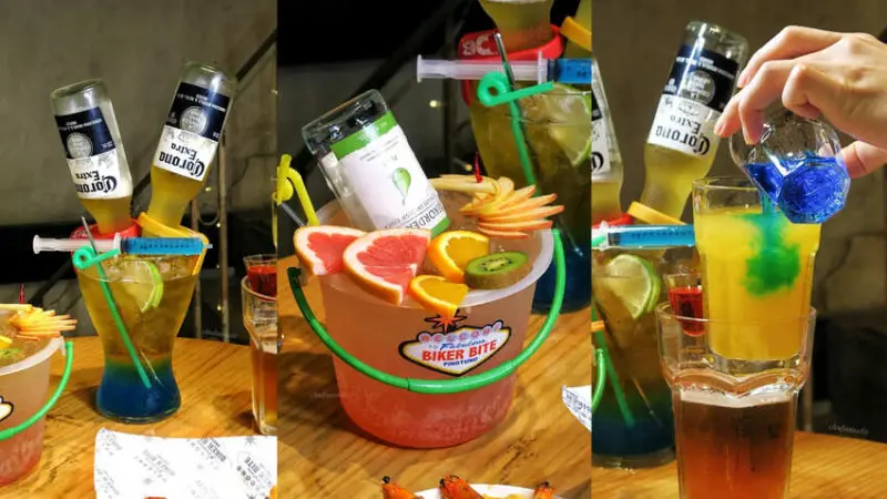 騎士咬一口-屏東火車站附近的美式鄉村屏東餐酒館~有順口的桶裝水果酒和艷魅烈口的桑格利亞~超有特色的屏東隱藏美食騎士咬一口屏東酒吧