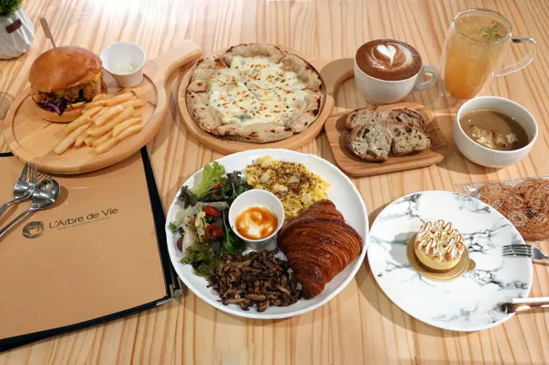 三峽下午茶推薦-L'Arbre de Vie蔬食餐廳，好吃三峽手作可頌麵包，位於三峽學區有法國主廚的三峽義法餐廳無肉蔬食