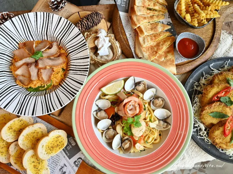 雛菊見｜絕美森林系網美餐廳，宮廷風華麗裝潢，不僅甜點浮誇好吃，義大利麵、燉飯也深受大家喜愛～