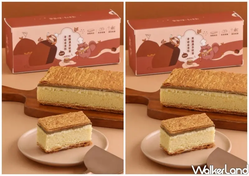 再睡5分鐘 X 拿破崙先生聯名「黑糖濃茶歐蕾拿破崙蛋糕5mini」 購買資訊/ WalkerLand窩客島整理提供 未經同意不可轉載