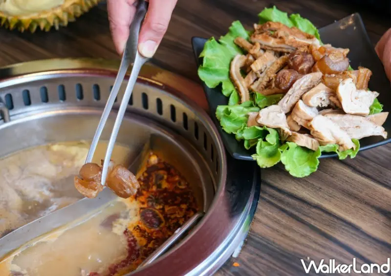 台北火鍋吃到飽「辛巴適麻辣鍋」榴槤火鍋、榴槤吃到飽/ WalkerLand窩客島整理提供 未經同意不可轉載