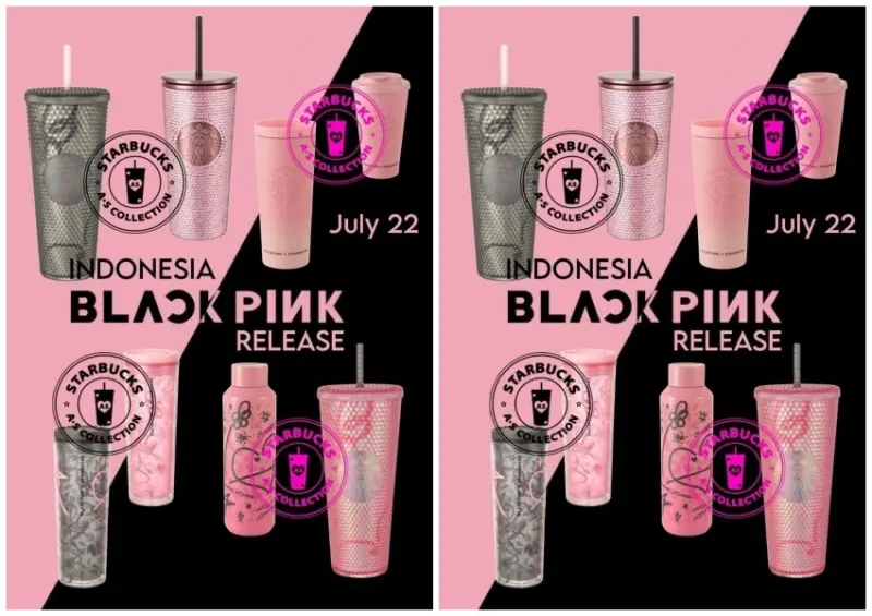 BLACKPINK星巴克聯名杯/ WalkerLand窩客島整理提供 未經同意不可轉載