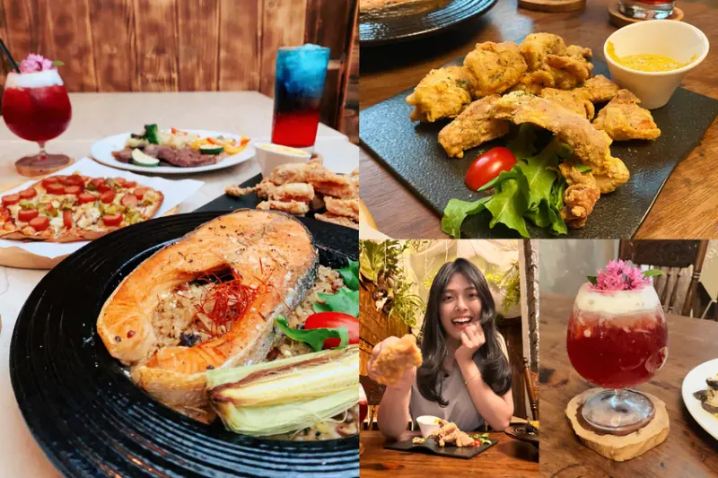 【台中餐酒館推薦】好拍又好吃的復古老宅哪裡找？沐沐餐酒館復古二店，閨蜜聚餐首選，每個角落都值得入鏡，餐點CP值高，必吃鮭魚松露牛肝菌燉飯！