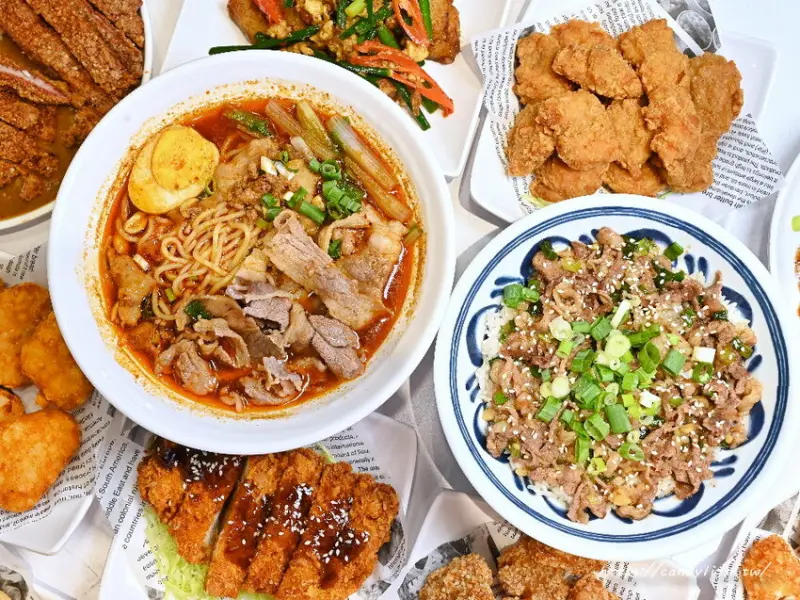 客來樂夜食店｜台中宵夜新選擇，品項多樣化，炸物、丼飯、牛肉麵、炒泡麵、蛋餅、粥品、湯包通通有，營業至凌晨三點半～