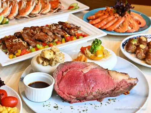 漢來海港餐廳｜台中厲害Buffet吃到飽，近200道豐富菜色，還有美牛狂歡節主題菜色新登場～