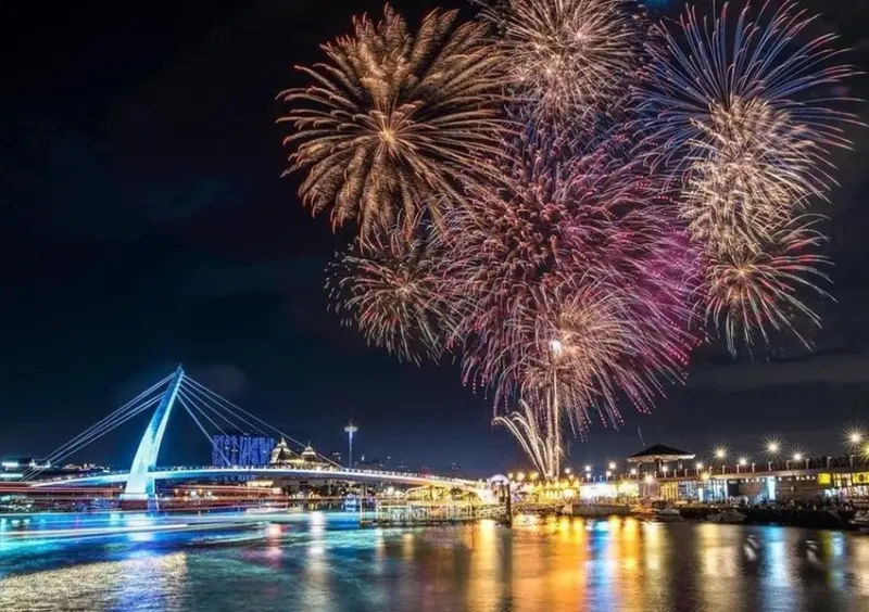 2023淡水漁人碼頭水舞、煙火秀/ WalkerLand窩客島整理提供 未經同意不可轉載