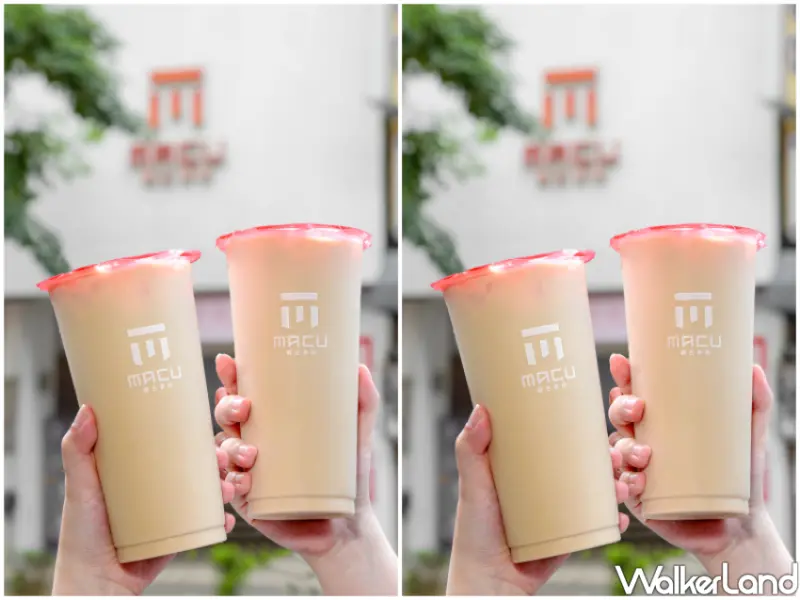 麻古茶坊蜜桃奶茶/ WalkerLand窩客島整理提供 未經許可不可轉載