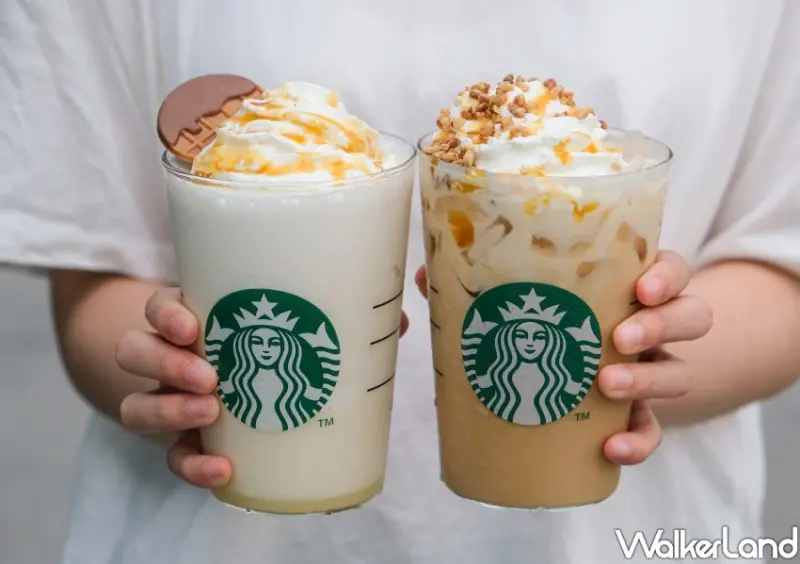 星巴克烤杏仁白巧克力星冰樂、那堤/ WalkerLand窩客島整理提供 未經同意不可轉載