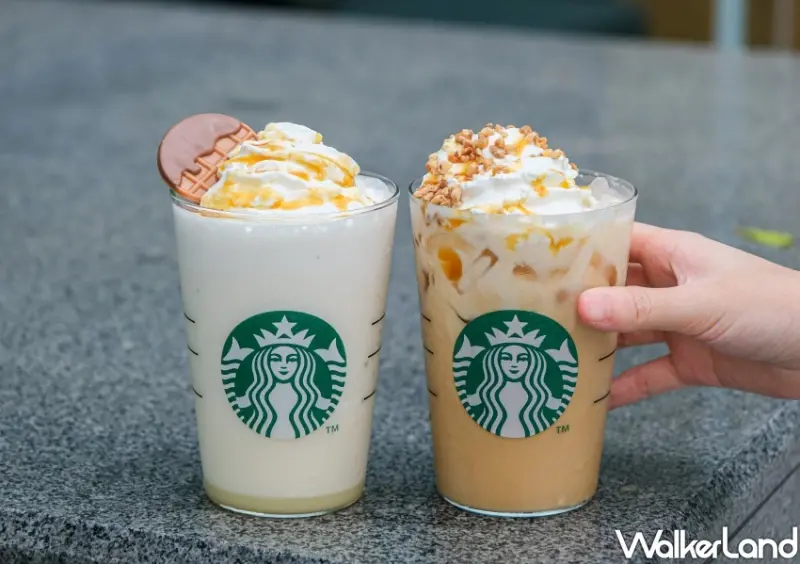 星巴克烤杏仁白巧克力星冰樂、那堤/ WalkerLand窩客島整理提供 未經同意不可轉載