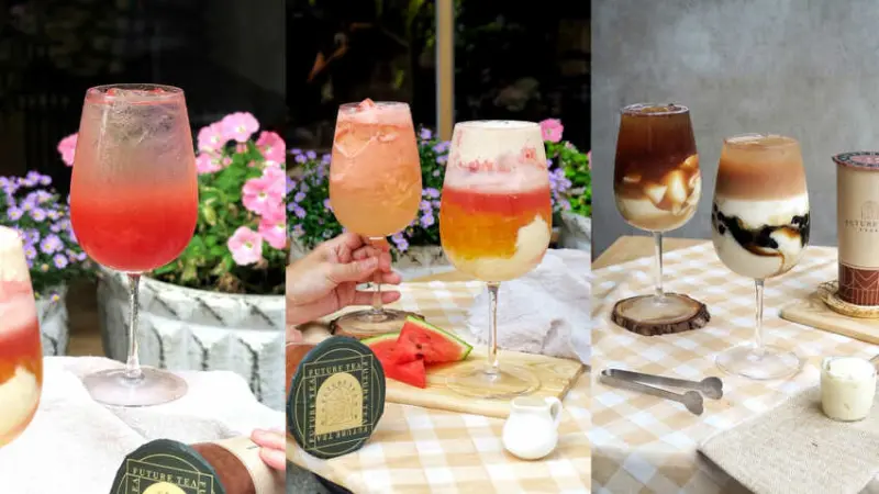 芙奇茶苑-西瓜配上豆花的高雄飲料有喝過嗎?法式風格高雄手搖飲料品牌芙奇茶苑~推出夏季全新三種口味西瓜飲品