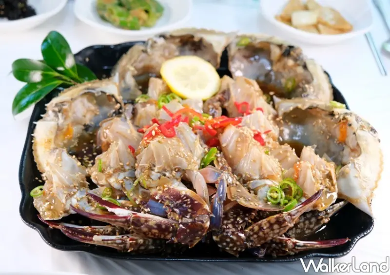 韓國麗水美食 黃金醬蟹/WalkerLand窩客島整理提供 未經許可不可轉載