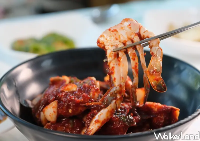 韓國麗水美食 黃金醬蟹/WalkerLand窩客島整理提供 未經許可不可轉載