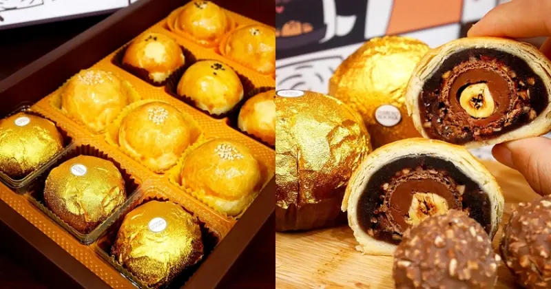 彰化新興蛋黃酥，金莎口味超新奇，酸香梅肉、經典紅豆和超美味芋頭都值得品嘗，價格親切超好吃