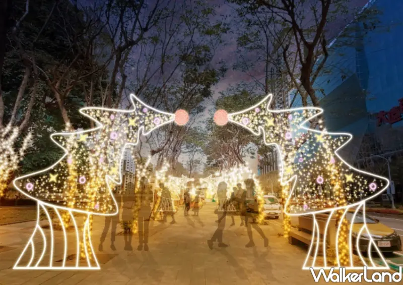 2023新北歡樂耶誕城 市民廣場周邊/ WalkerLand窩客島整理提供 未經許可不可轉載