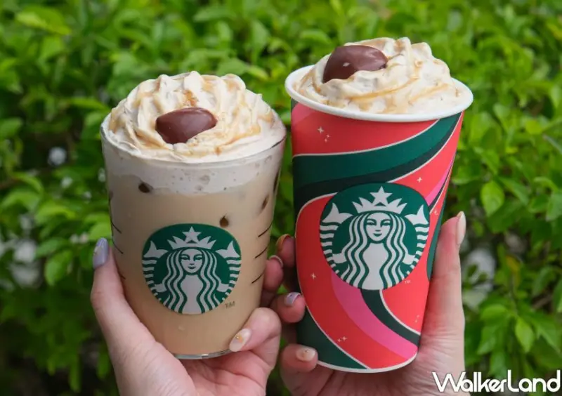 2023星巴克耶誕 栗子蒙布朗燕麥奶那堤 / WalkerLand窩客島整理提供 未經許可不可轉載