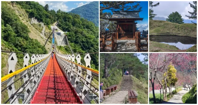 南投信義5大秘境！南投超仙氣「瀑布七彩吊橋」領軍5大打卡點，必拍「全台最高神社、登山新手激推步道」，來過就知道信義鄉有多美。