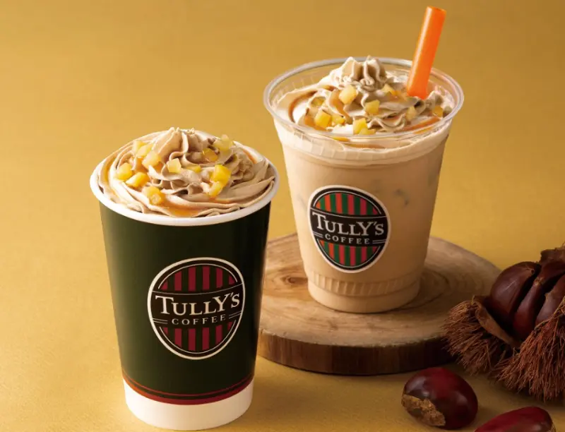 TULLY'S COFFEE：和栗蒙布朗拿鐵