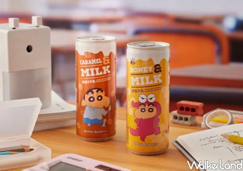 蠟筆小新焦糖風味牛乳、蜂蜜風味牛乳第二件8折/ WalkerLand窩客島整理提供 未經許可不可轉載