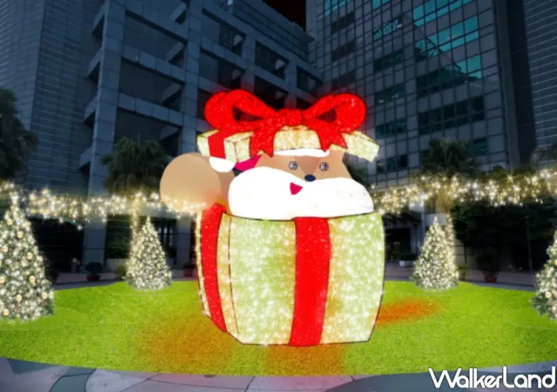 2023新北歡樂耶誕城 市府周邊裝置藝術/ WalkerLand窩客島整理提供 未經許可不可轉載