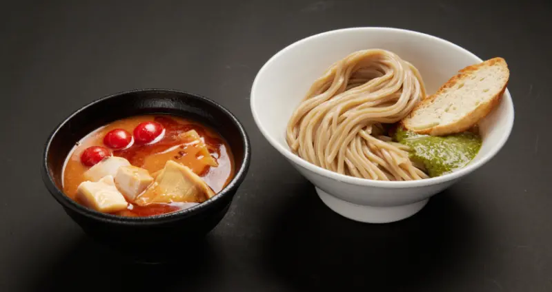 番茄海老沾麵（海老トマトつけ麺）