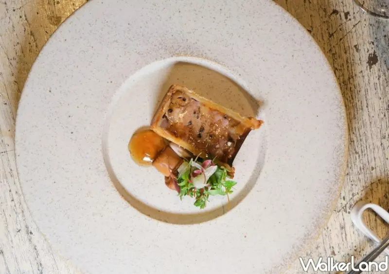 小樂沐主廚Raymond設計「法式肉派 柚子 花生」 / WalkerLand窩客島整理提供 未經許可不可轉載