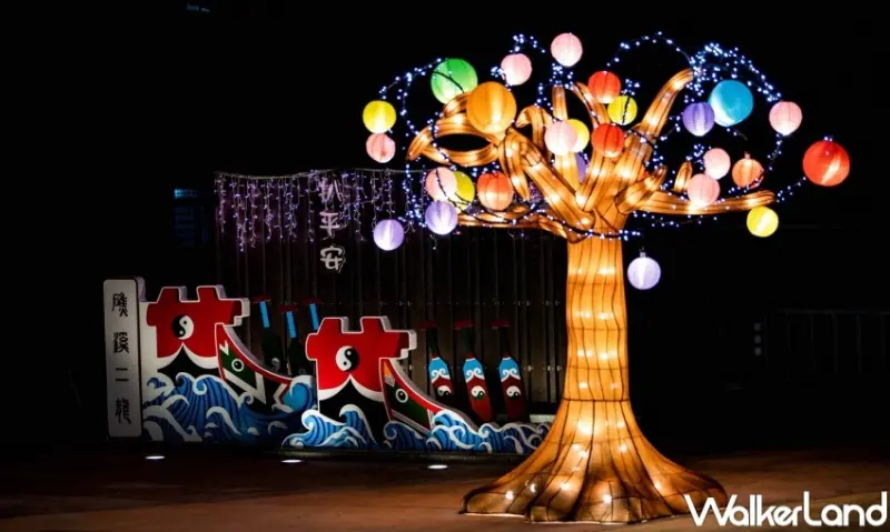 2023礁溪溫泉燈花季 二龍心之樹 / WalkerLand窩客島整理提供 未經許可，不得轉載