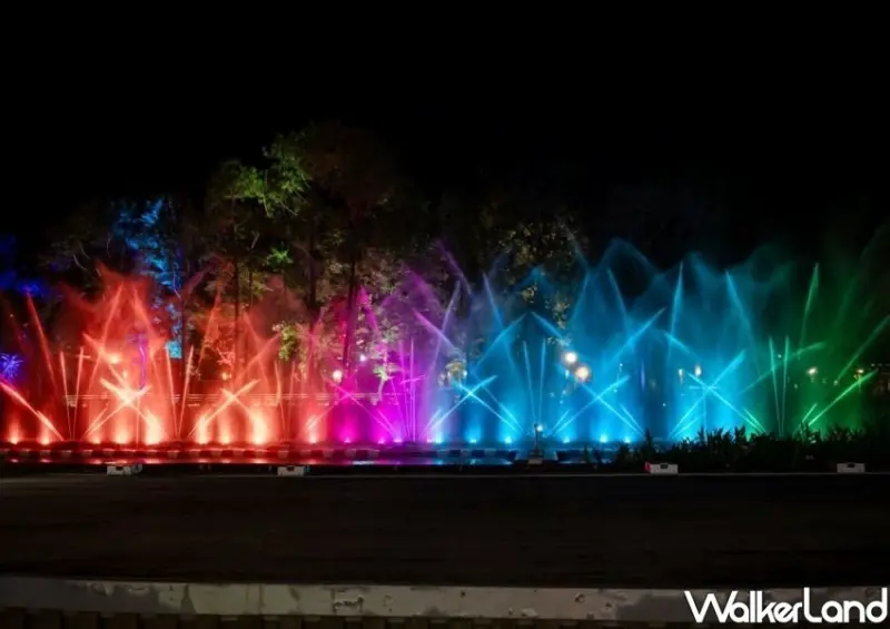 桃園慈湖夜間水舞 / WalkerLand窩客島整理提供 未經許可不可轉載