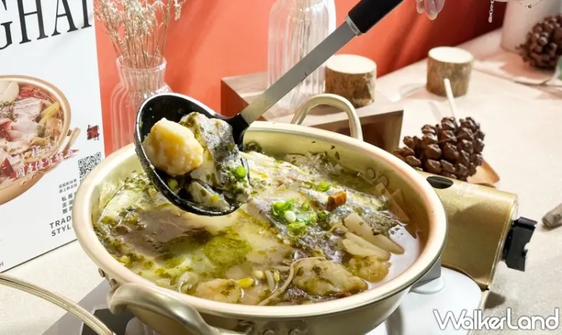 上海鄉村新菜單有料酸菜魚(龍膽石斑魚片)