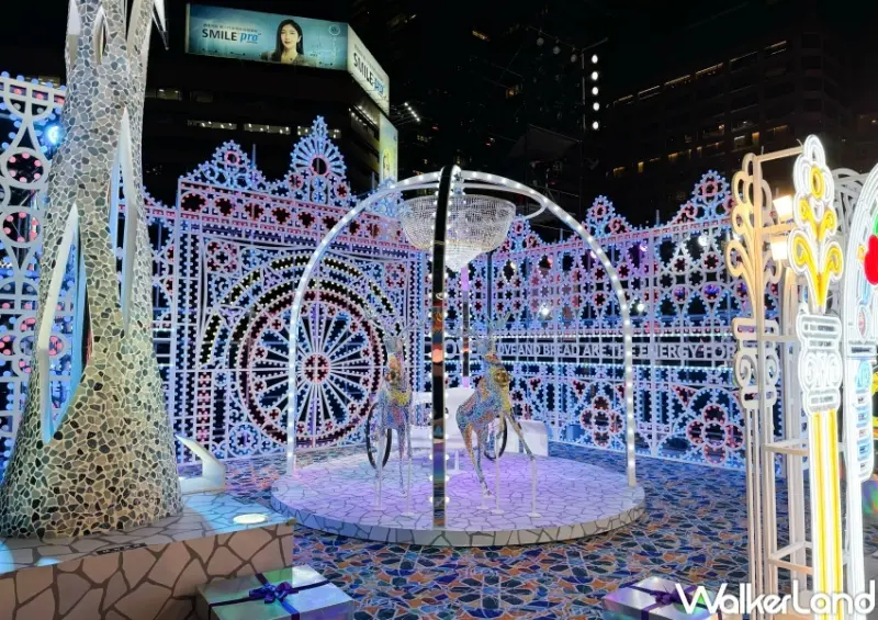 愛‧Sharing主題燈區 打卡點 / WalkerLand窩客島提供 未經許可，不得轉載