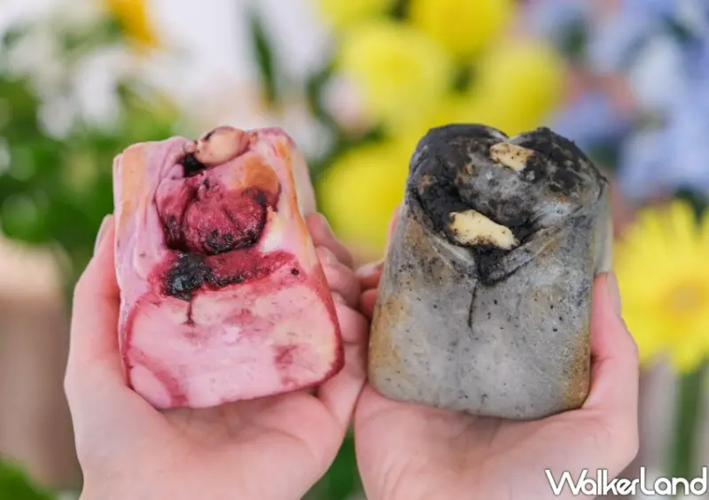 PILLO溫熟成吐司 黑沙芝麻乳酪、黑醋栗乳酪 / WalkerLand窩客島整理提供 未經許可不可轉載