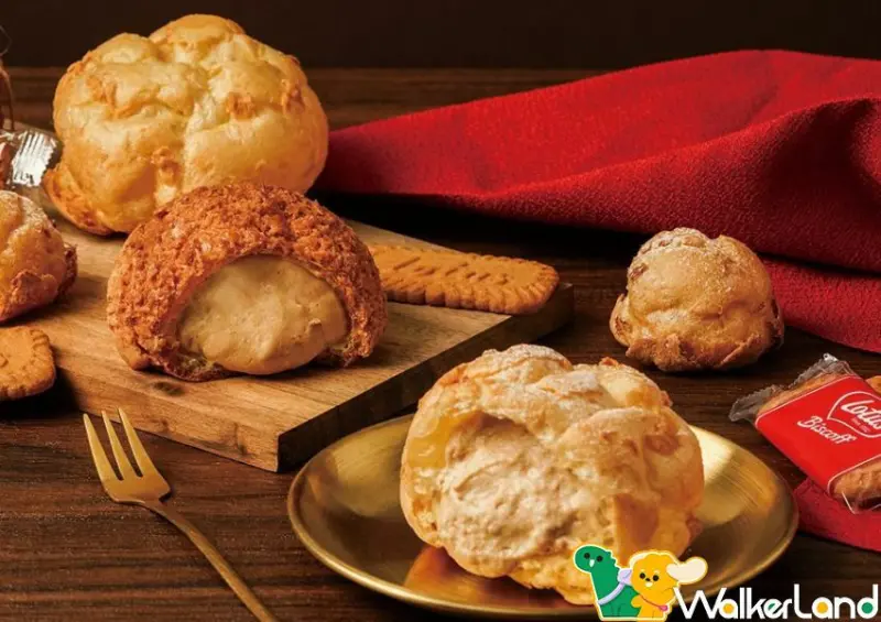 beard papa’s蓮花脆餅泡芙聯名 / WalkerLand窩客島整理提供 未經許可不可轉載