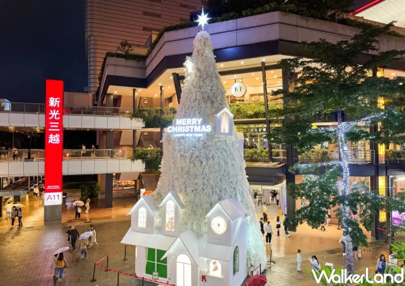 2023香堤廣場耶誕樹 打卡點推薦 / WalkerLand窩客島整理提供 未經許可，不得轉載