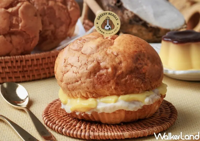 貪吃狗甜點 丹麥菠蘿 × 布丁芋頭生乳  / WalkerLand窩客島整理提供 未經許可，不得轉載