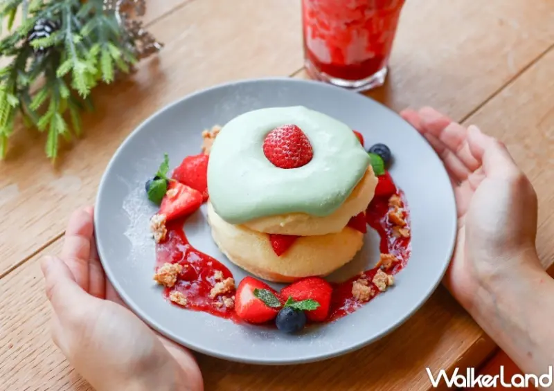 FLIPPER'S 奇蹟的舒芙蕾鬆餅 開心果草莓  / WalkerLand窩客島整理提供 未經許可，不得轉載