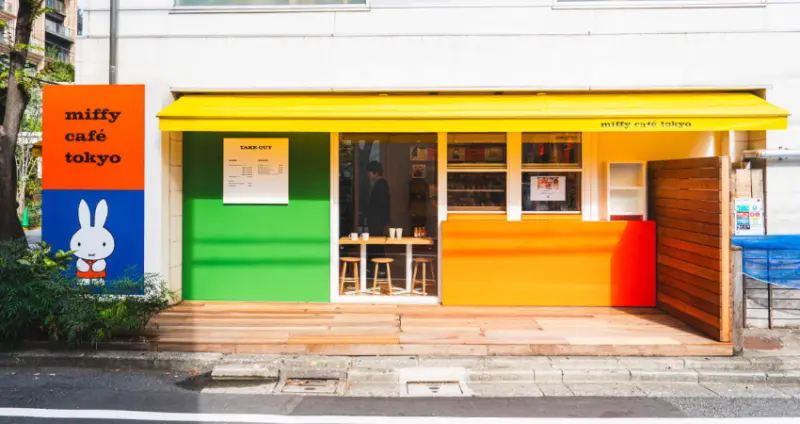 米飛兔主題咖啡廳「miffy café tokyo」插旗東京代官山