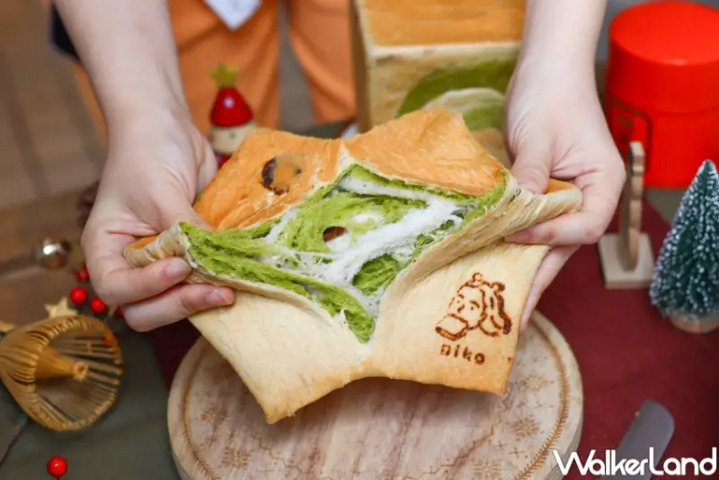 niko bakery X 辻利茶舗 新品「抹茶草莓生吐司」  / WalkerLand窩客島整理提供 未經許可，不得轉載
