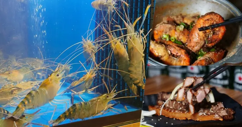 營業到凌晨1點，泰國蝦、海鮮、串燒、熱炒菜色通包，可訂位還不限時｜MK燒烤店蘆洲店