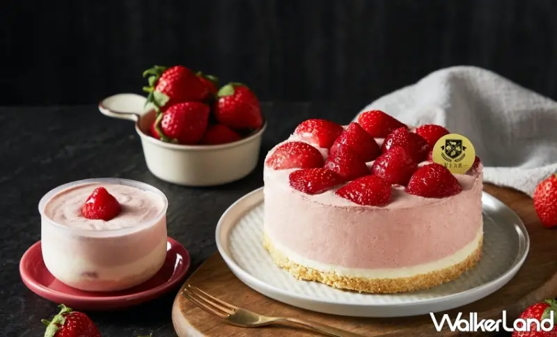 起士公爵「草莓玻尿酸生乳酪蛋糕」鮮嫩草莓搭配酸甜純淨乳酪