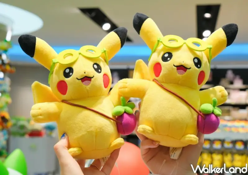 台北寶可夢中心 開幕紀念皮卡丘毛絨玩偶/ WalkerLand窩客島整理提供 未經許可不可轉載