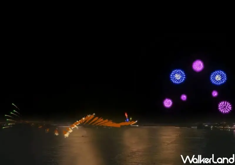 新北1314跨河煙火融入新北特色/ WalkerLand窩客島整理提供 未經許可不可轉載